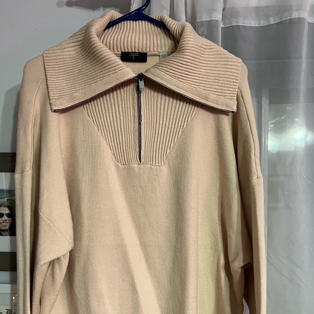 Tahari Quarter-Zip Sweater